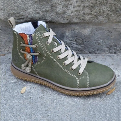 Wasserdichte orthopädische Damenstiefeletten im Retro-Stil