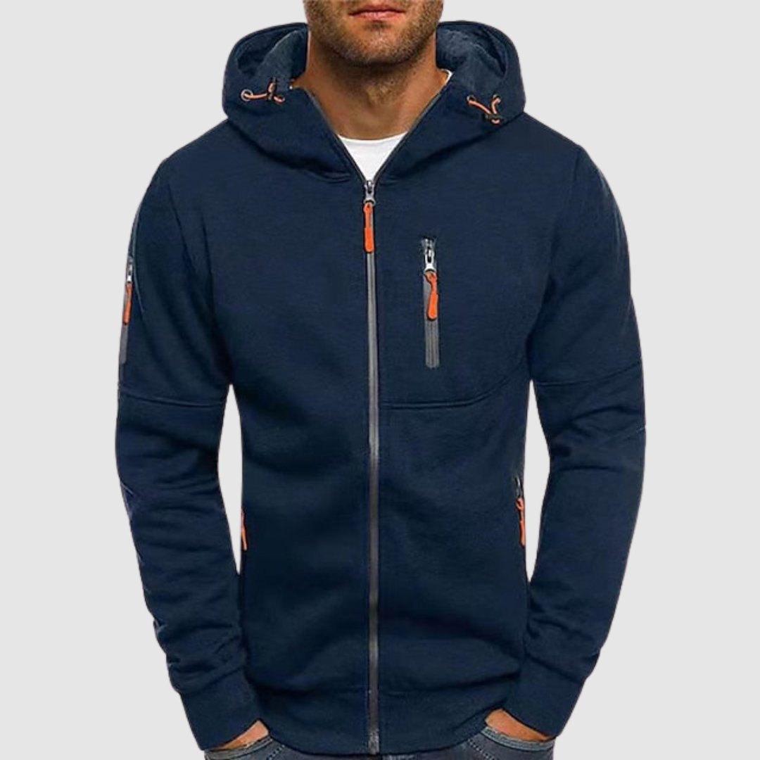 Cassian | Alltags-Kapuzenjacke mit Reißverschluss