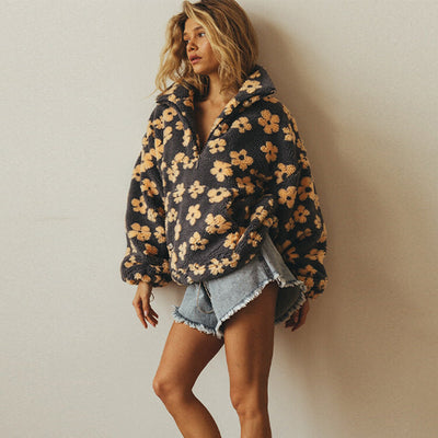 Daisy - Blume Fleece-Pullover