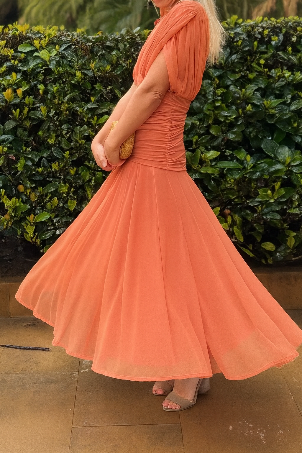 Elegantes Boutonniere-Kleid aus Mesh für Damen