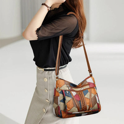 Solara | Mosaik Lederhandtasche