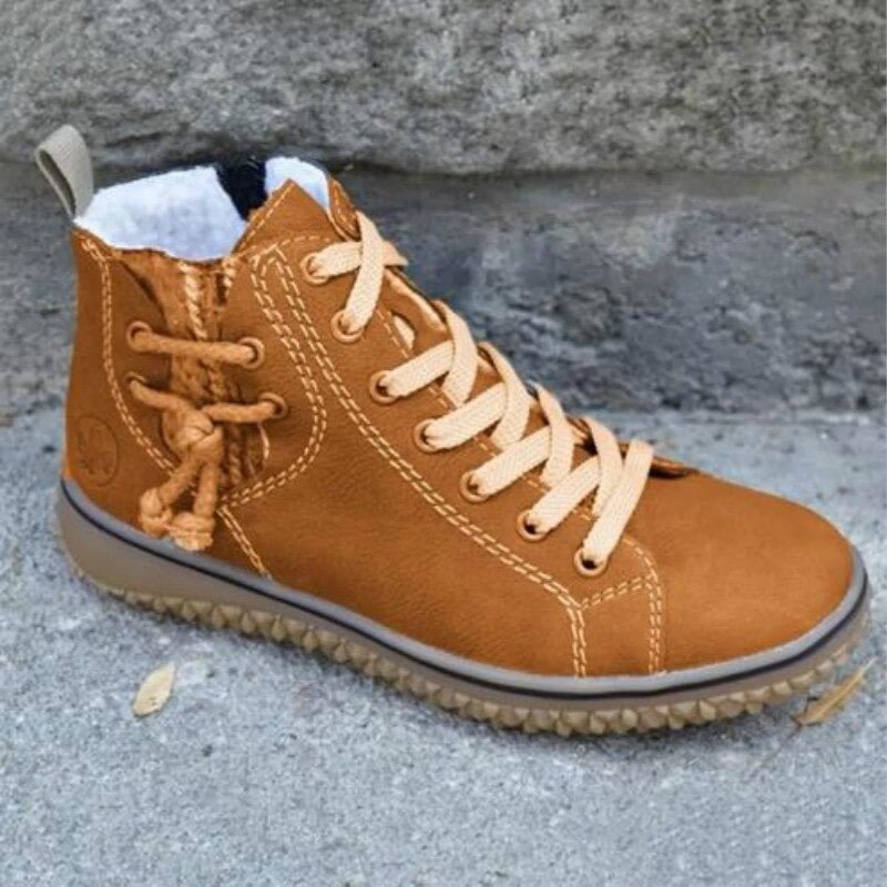 Wasserdichte orthopädische Damenstiefeletten im Retro-Stil