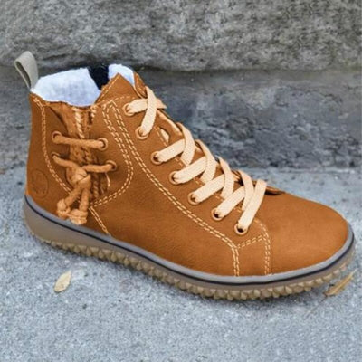 Wasserdichte orthopädische Damenstiefeletten im Retro-Stil