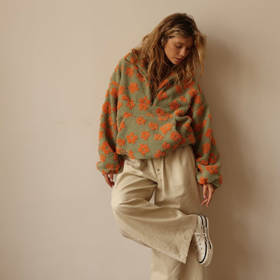 Daisy - Blume Fleece-Pullover