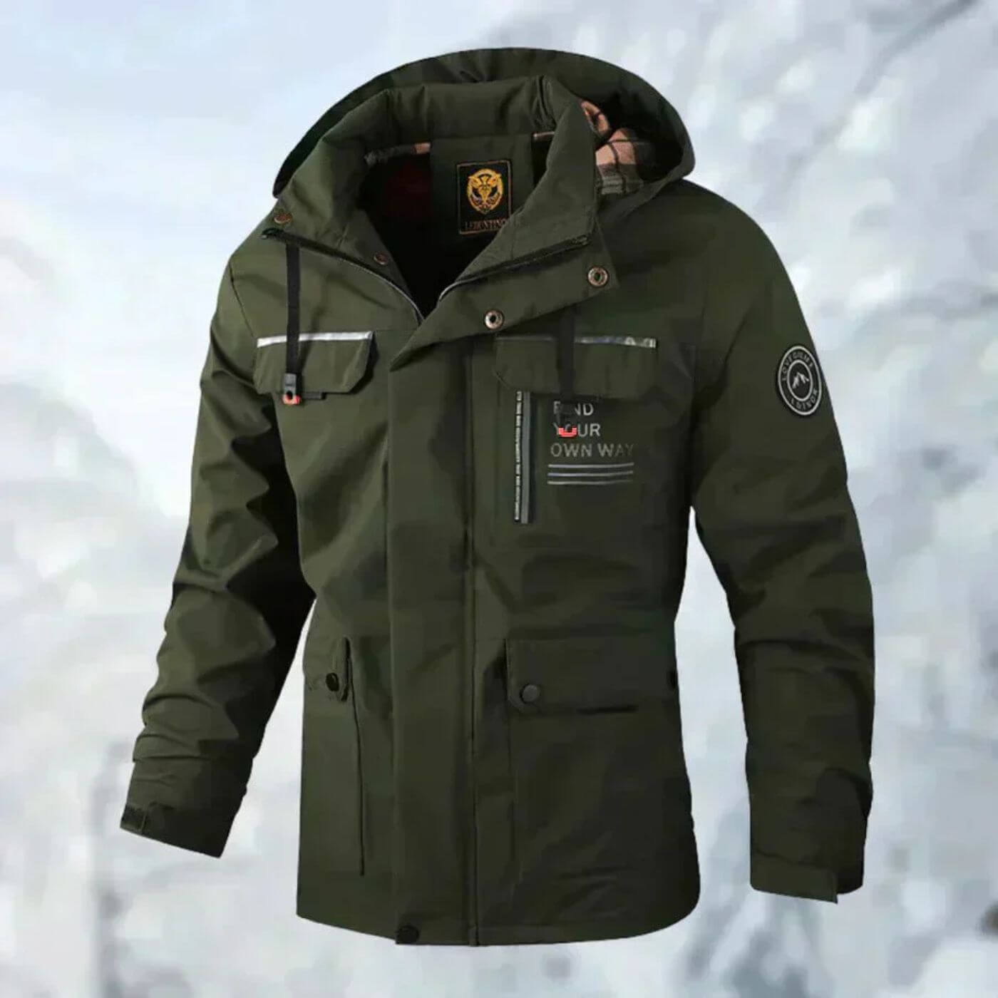 FYOW™ | Wasserdichte Herren Outdoor Jacke für Herbst & Winter