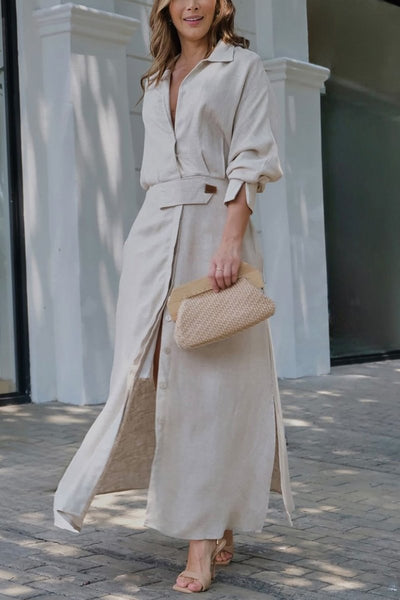 Lunora | Maxikleid aus Leinen